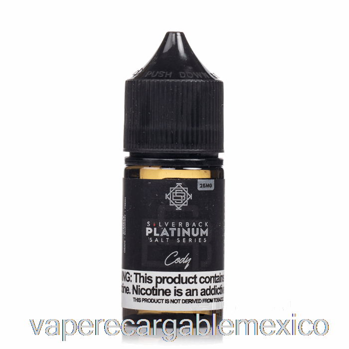 Vape Recargable Cody - Sales Serie Platino Silverback - 30ml 25mg